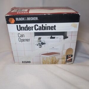 Black & Decker EC59D Under Cabinet Can Opener New Open Box Tested Works